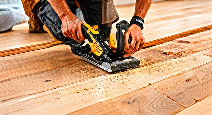 Unfinished Hardwood Installation in Los Angeles
